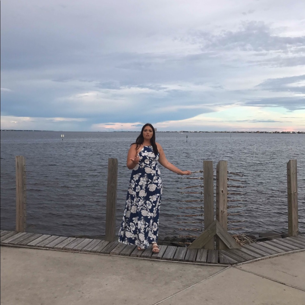 Flower maxi dress
